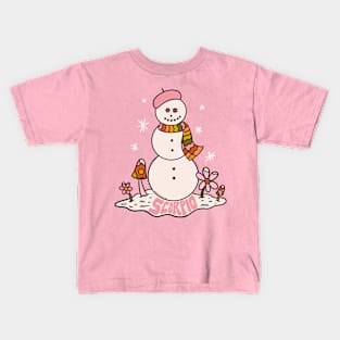 Scorpio Snowman Kids T-Shirt